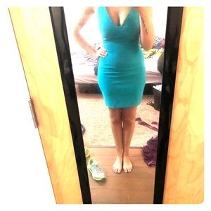 Dark teal formal dress